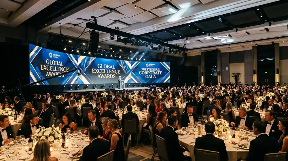 Cena de gala corporativa y premiacion